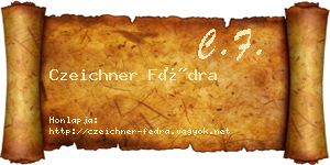 Czeichner Fédra névjegykártya